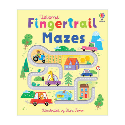 英文原版 Usborne Fingertrail Mazes 尤斯伯恩手指迷宫书 幼儿启蒙触摸书 益智游戏 英文版 进口英语原版书籍