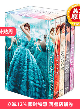 英文原版小说 The Selection 5-Book Box Set The Complete Series 决战王妃1-5全集套装 英文版 进口英语原版书籍