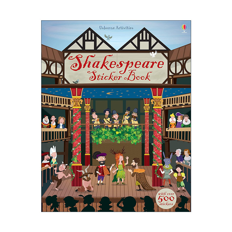 英文原版 Usborne Shakespeare Sticker Book 尤斯伯恩莎士比亚贴纸书 儿童益智游戏活动书 英文版 进口英语原版书籍