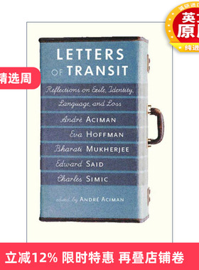 英文原版 Letters of Transit 过境信件 关于流亡 身份 语言和损失的思考 传记 Call Me by Your Name作者Andre Aciman 进口书籍