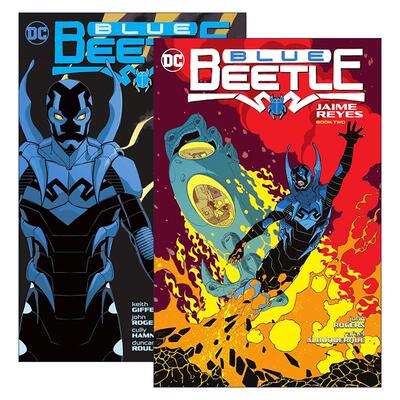 英文原版 Blue Beetle Jaime Reyes 蓝甲虫 海梅·雷耶斯2册 DC漫画 John Rogers 英文版 进口英语原版书籍