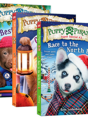 英文原版 Puppy Pirates Super Special 小狗海盗超级特辑系列3册 儿童动作冒险章节桥梁故事书 Erin Soderberg 英文版 进口英语书