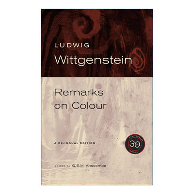 英文原版 Remarks on Colour 色彩论 30周年纪念版 哲学 Ludwig Wittgenstein维特根斯坦 英文版 进口英语原版书籍