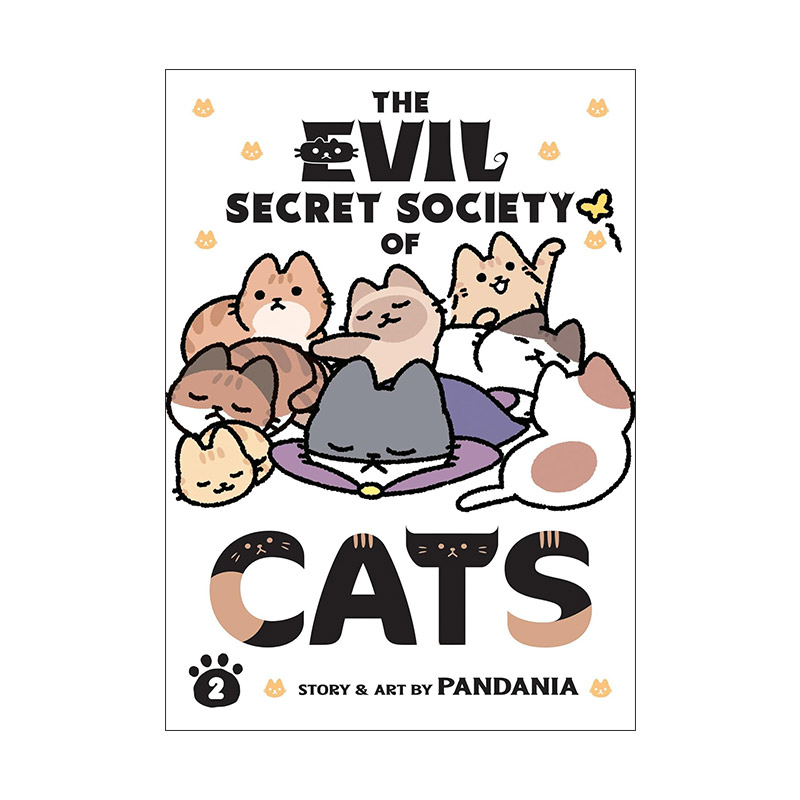 英文原版 The Evil Secret Society of Cats Vol.2 邪恶地下社团猫2 治愈搞笑漫画 从前从前有只猫 英文版 进口英语原版书籍