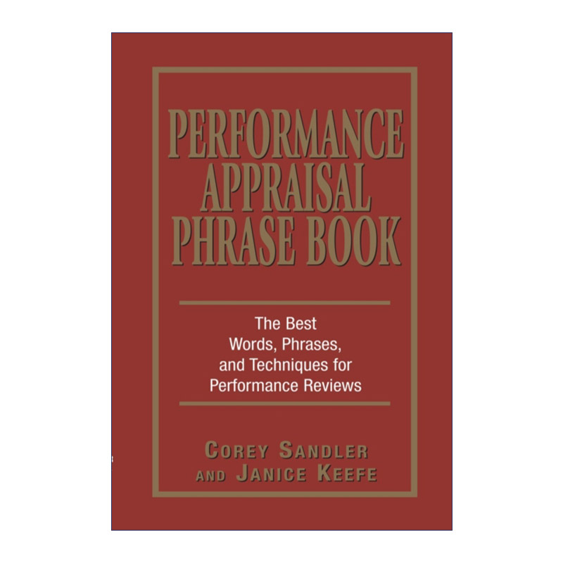 英文原版 Performance Appraisal Phrase Book绩效评估常用语手册英文版进口英语原版书籍