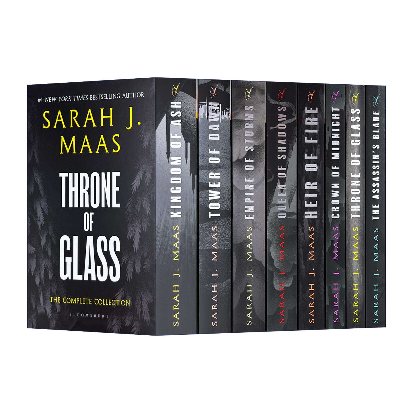 英文原版 Throne of Glass Box Set 玻璃王座8册套装 莎拉J玛斯畅销奇幻小说系列 新版 英文版 进口英语原版书籍