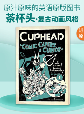 茶杯头官方漫画书小说 英文原版 Cuphead Volume 1 Comic Capers & Curios 英文版冒险故事小说 黑马出版社 进口英语书籍