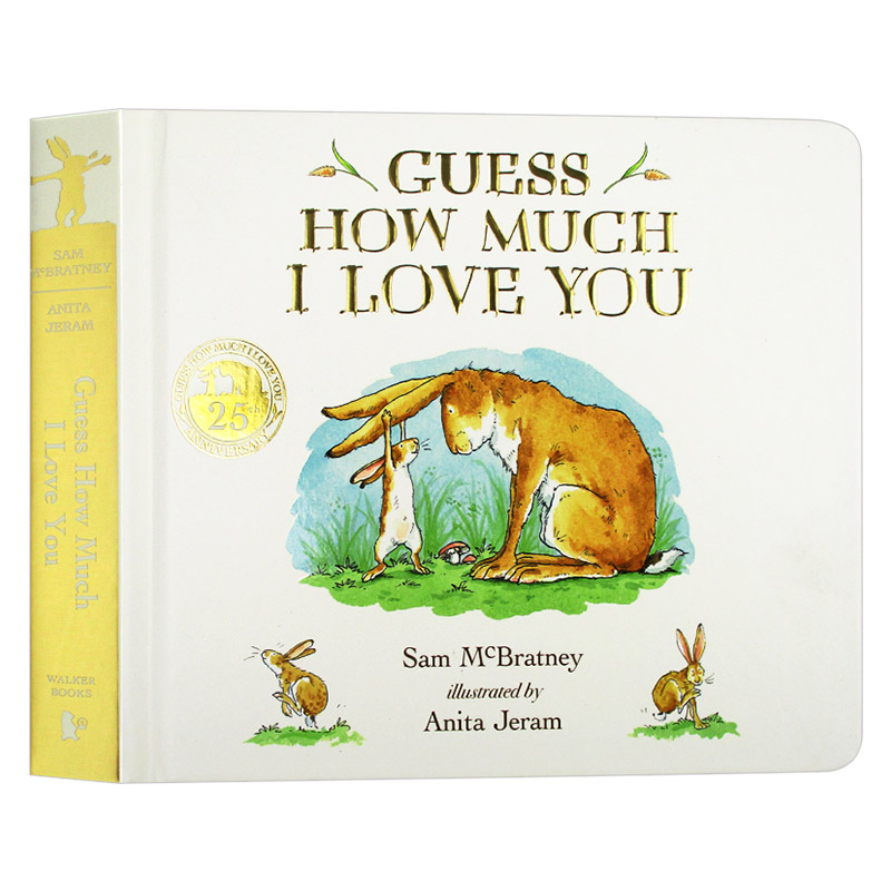 猜猜我有多爱你 Guess How Much I Love You 英文原版绘本 25周年纪念版 英文版进口原版儿童英语睡前读物 精装纸板书