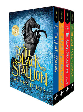 英文原版 The Black Stallion Adventures 黑神驹系列 4册套装 Walter Farley 英文版 进口英语原版书籍儿童全英语书