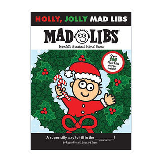 英文原版 Holly Jolly Mad Libs 圣洁而欢乐的圣诞节 疯狂填词游戏 英文版 进口英语原版书籍