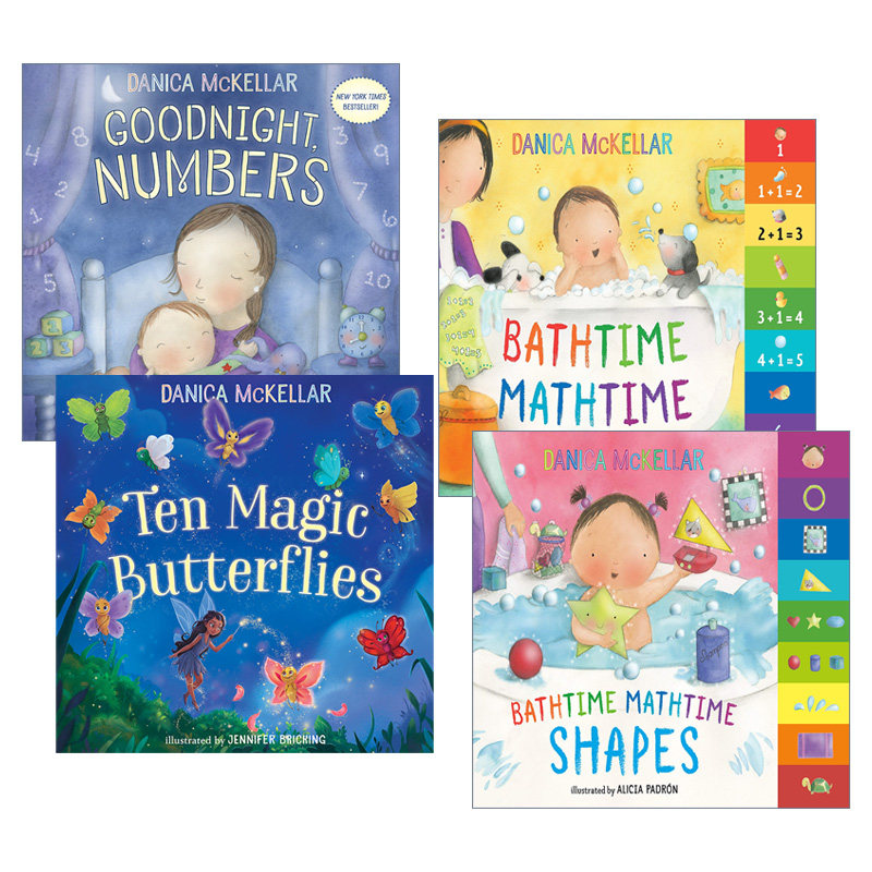 英文原版 McKellar Math 麦凯拉学数学系列4册 幼儿儿童数数启蒙认知绘本 纸板书 英文版 进口英语原版书籍