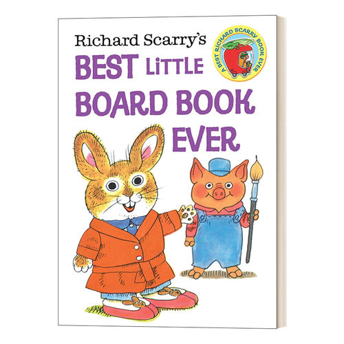 英文原版绘本 Richard Scarry's Best Little Board Book Ever 理查德·斯凯瑞写的最好的纸板书 英文版 进口英语原版书籍