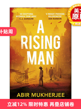 英文原版 A Rising Man 加尔各答谋杀案 Abir Mukherjee畅销小说 前苏格兰场警探印度探案系列1 英文版 进口英语原版书籍