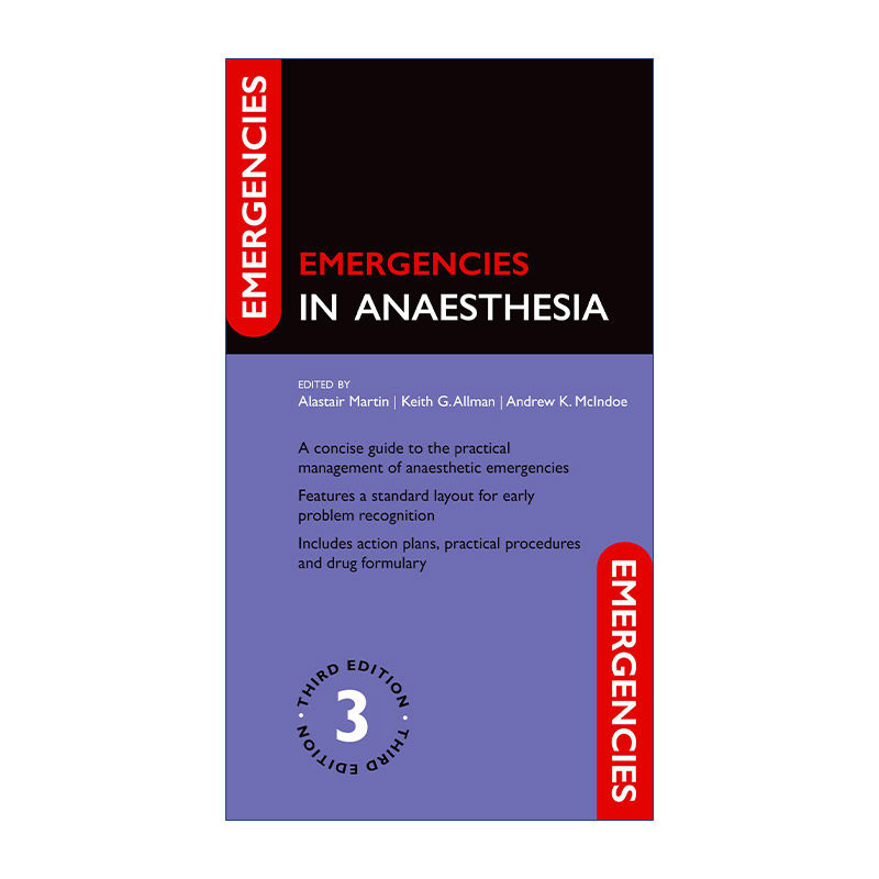 英文原版 Emergencies in Anaesthesia 牛津麻醉时的突发状况处理指南 英文版 进口英语原版书籍