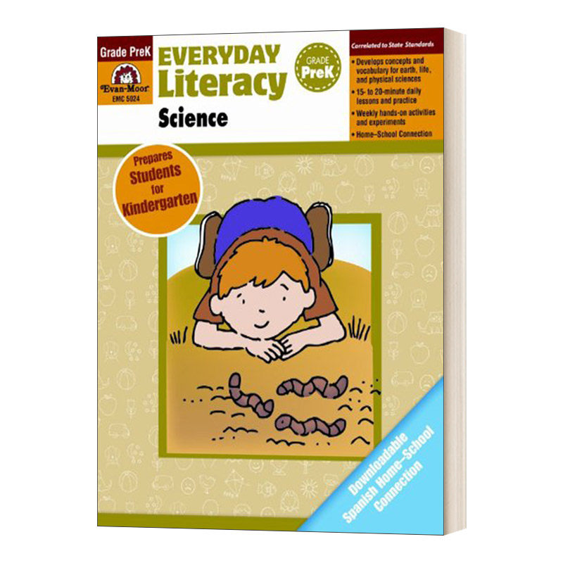 英文原版 Everyday Literacy Science Grade Prek TE 小学者的每日课堂系列 科学 幼儿园小中班 完整版 英文版 进口英语原版书籍