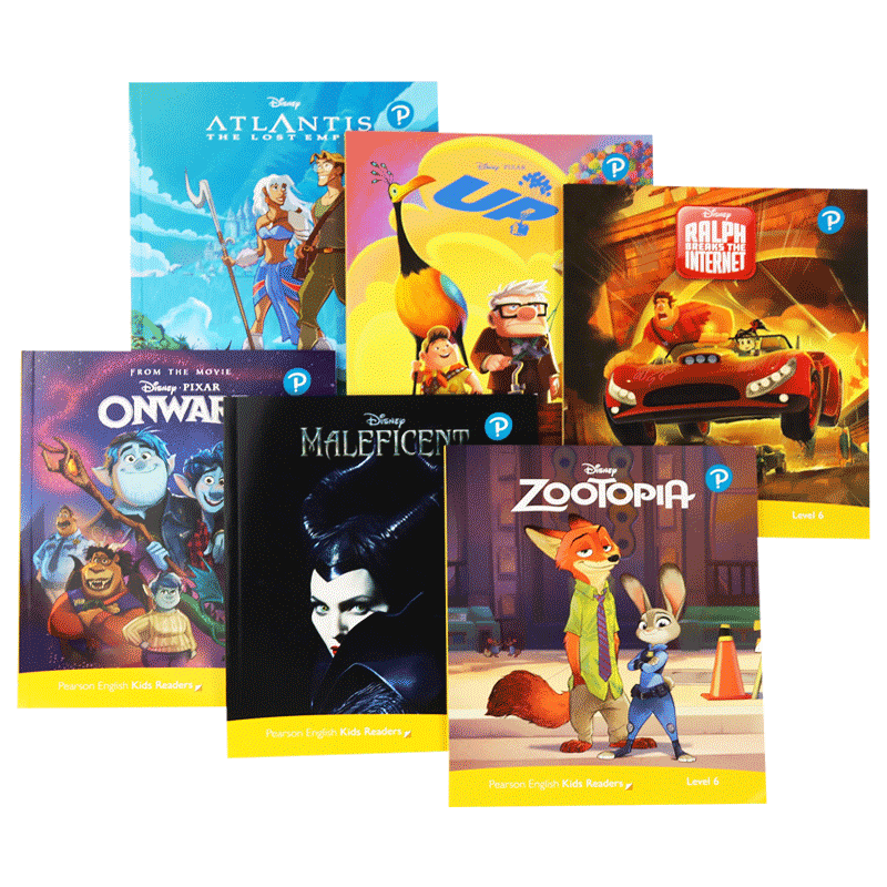 迪士尼英语培生分级阅读第6级 英文原版进口 Disney Kids Readers level 6 7-12岁疯狂动物城飞屋环游记 童话故事图画书Maleficent