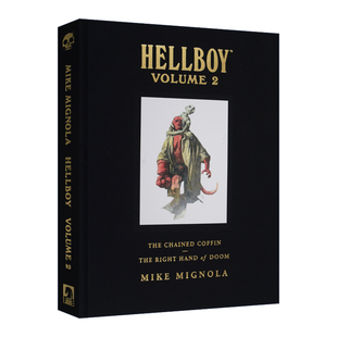The Library Coffin 地狱男爵卷2 Right 进口英语书 馆藏版 英文版 Doom Chained and 英文原版 Volume2 精装 Hellboy Hand