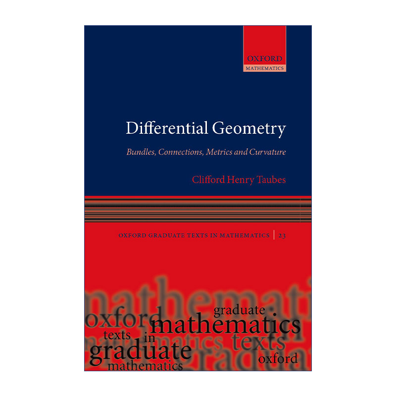 英文原版 Differential Geometry微分几何丛联络度量和曲率精装英文版进口英语原版书籍