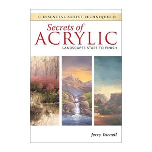 Landscapes Finish Secrets Acrylic Yarnell 书籍 英文原版 Jerry Start 秘密 丙烯酸 进口英语原版 山水风景画绘画指南