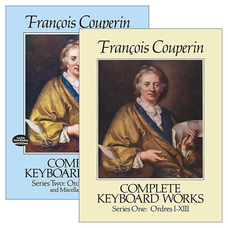 英文原版 Francois Couperin Complete Keyboard Works 弗朗索瓦&middot;库普兰完整键盘乐器音乐作品集系列2册 乐谱 英文版 进口书籍