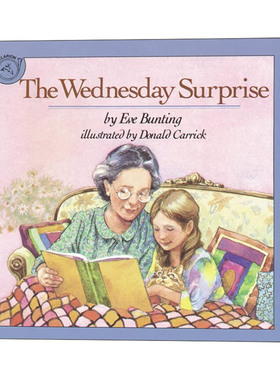 英文原版 The Wednesday Surprise 周四的惊喜 汪培珽第4阶段 儿童启蒙学习绘本图画故事书 名家Eve Bunt 英文版 进口英语原版书籍