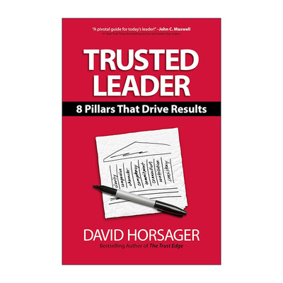英文原版 Trusted Leader 值得信赖的领导者 驱动结果的8大支柱 David Horsager 精装 英文版 进口英语原版书籍