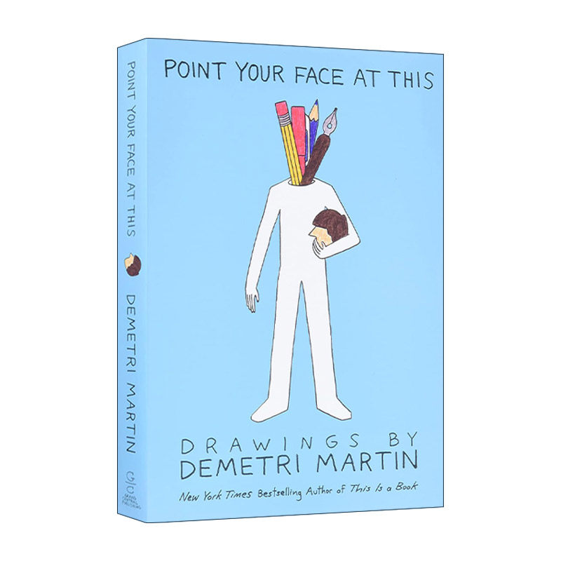 英文原版 Point Your Face at This 把脸指向这个 极简画风 喜剧演员Demetri Martin 英文版 进口英语原版书籍