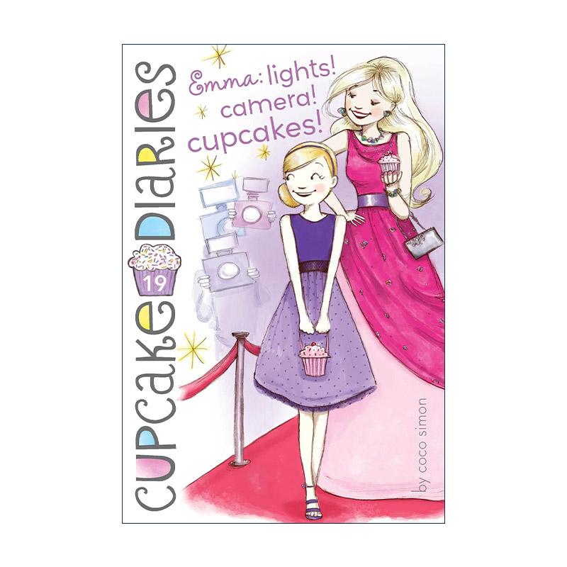 英文原版 Emma: Lights! Camera! Cupcakes! 蛋糕烘焙师19 儿童友谊章节书 英文版 进口英语原版书籍