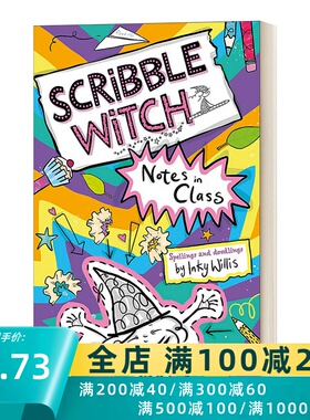 英文原版 Scribble Witch Notes in Class 涂鸦女巫 课堂中的纸条 英文版 进口英语原版书籍儿童全英语书