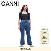微喇牛仔裤 GANNI女装 Betzy复古高腰修身 F6459566