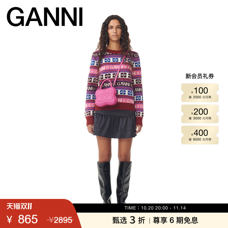 全新针织衫GANNI新品毛衣