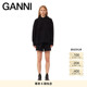 连帽卫衣 GANNI女装 lsoli黑色落肩运动衫 T3752099
