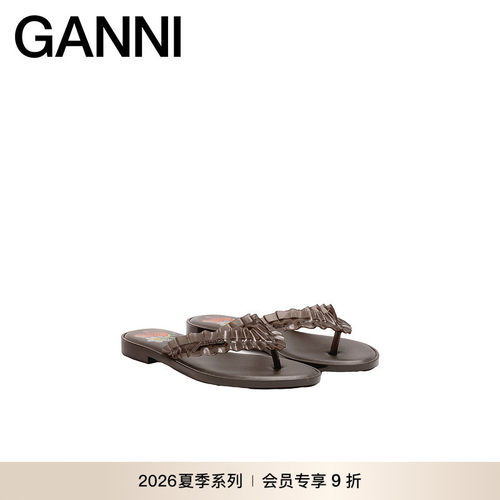 【新品会员9折】GANNI x Melissa联名 女士人字拖鞋 D1020028ZWX