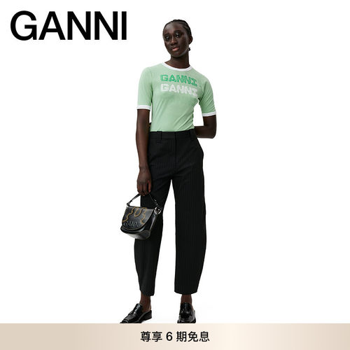 新品休闲拼色T恤GANNI
