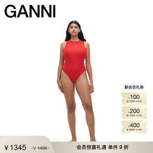 GANNI女装 A4050472 高领运动打底连体泳衣泳装