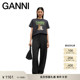 A1050048252 T恤上衣 GANNI女装 趣味卡通小马印花休闲圆领短袖