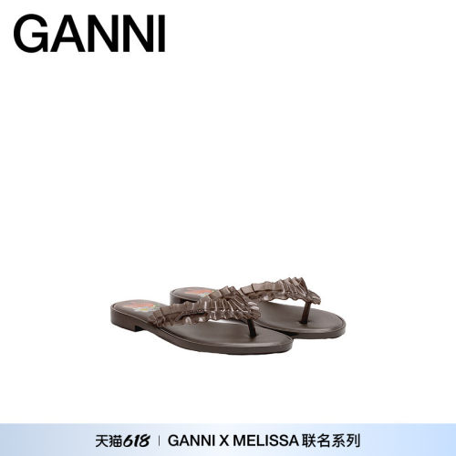 GANNI x Melissa联名 2026新款女士夏日百搭人字拖鞋 D1020028ZWX