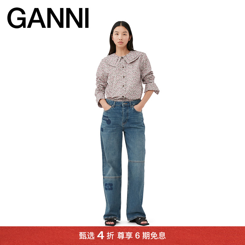 碎花衬衫上衣GANNI新品