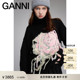 GANNI女装 K2321099 黑色玫瑰图案高领毛衣针织衫