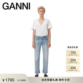 牛仔裤 淡弹力直筒裤 F6238565 Beksi GANNI女装