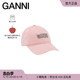 刺绣logo淡粉色运动棒球帽鸭舌帽A5084465 GANNI女士