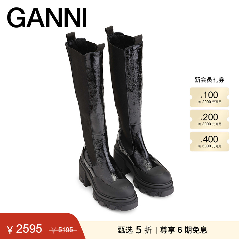 新款厚底女鞋GANNI切尔西