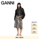 GANNI女装 娃娃领拉链短外套飞行夹克 W0279099