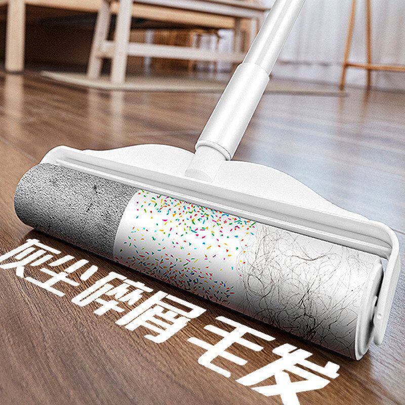 粘毛器滚筒长杆大号除毛滚刷沾床上头发神器地板灰尘滚轮黏可撕纸