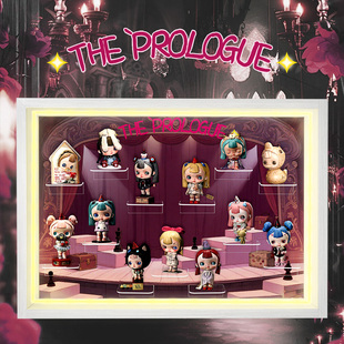 POPMART泡泡玛特TINYTINY 开场白系列手办盲盒场景展示盒相框摆件