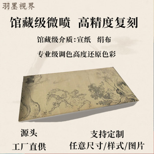 明 李在 搜山图卷 工笔人物画1：1高清微喷复制学习临摹范本手卷