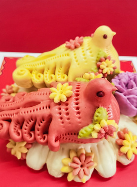 老雁馍胶东花饽饽清明报春小燕子大雁花馍山东馒头送父母节日礼盒