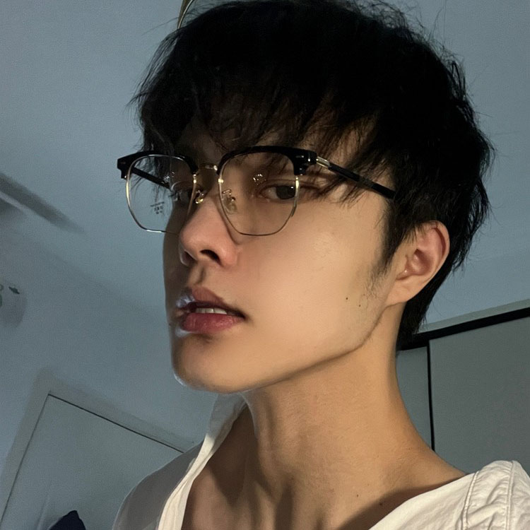 复古斯文半框近视眼镜男禁欲系素颜学生防蓝光防辐射显脸小眼镜框