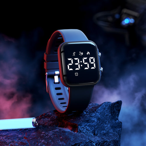 学生手表男款高中初中生专用男生运动手环防水震动闹钟儿童电子表