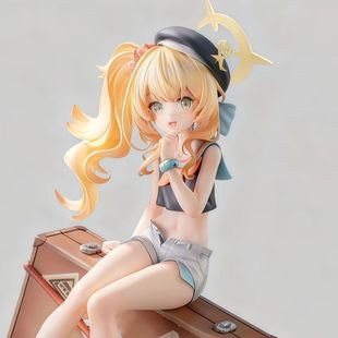 蔚蓝档案手办坐姿笑面教授手办模型摆件二次元gk动漫美少女雕像